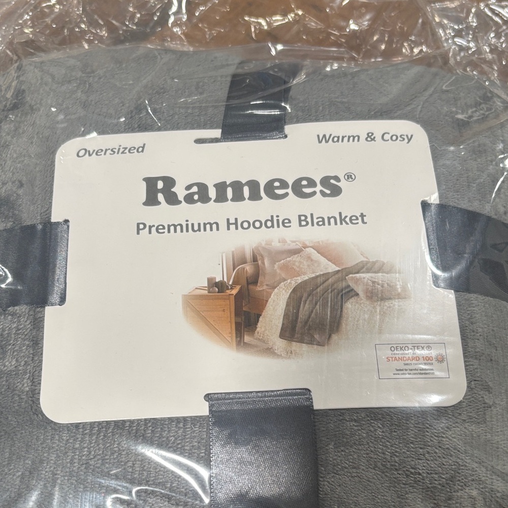 Gray Premium Hoodie Blanket